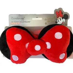 The Crème Shop x Disney Plush Headband w/ Minnie Mouse Signature Bow
